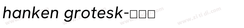 hanken grotesk字体转换